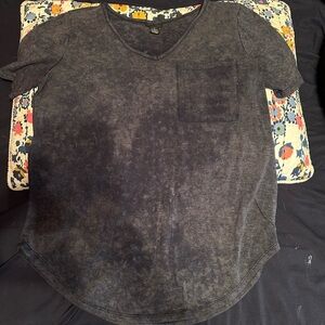 Women's Navy Blue V-Neck Top